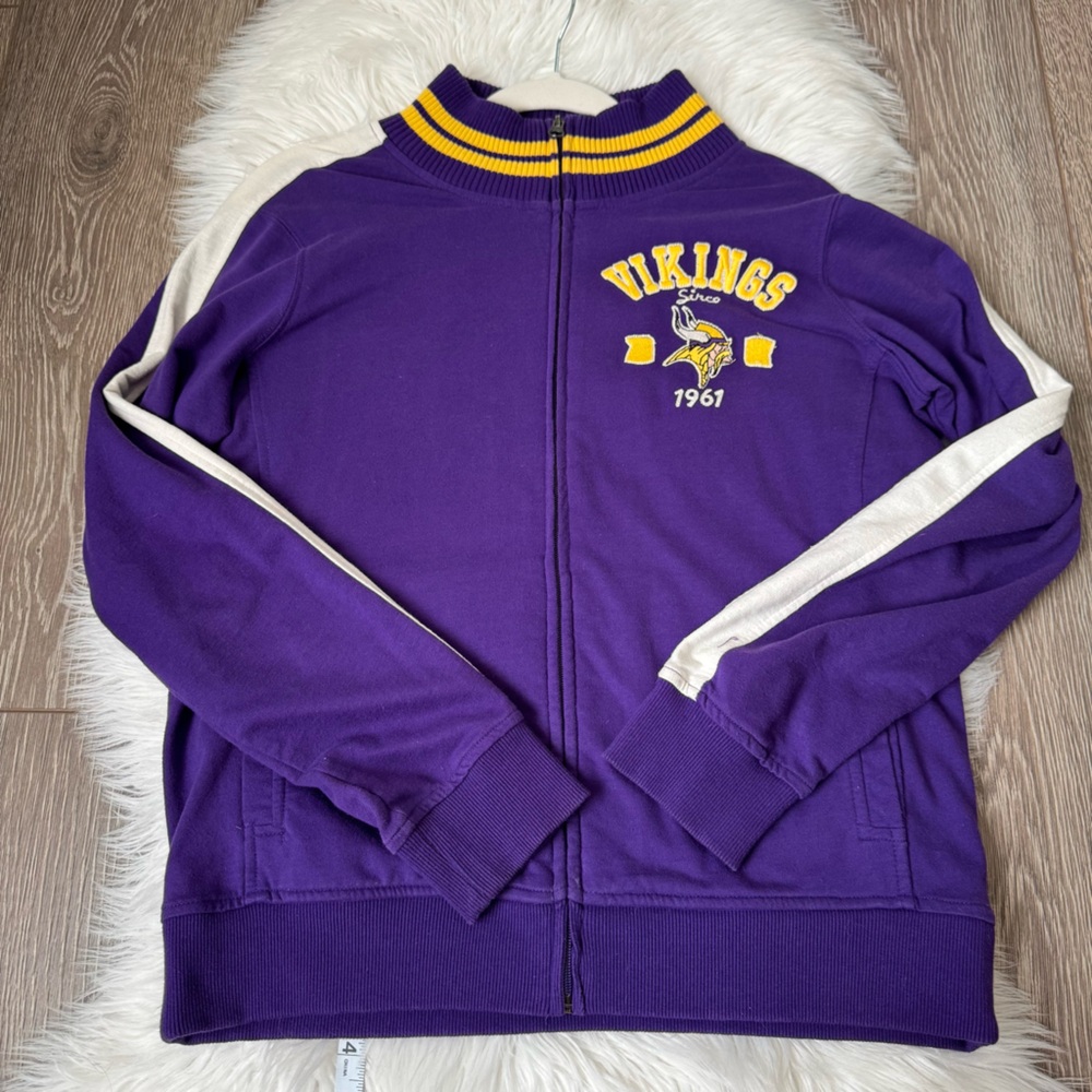 Vintage NFL Minnesota Vikings Zip Up Sweatshirt